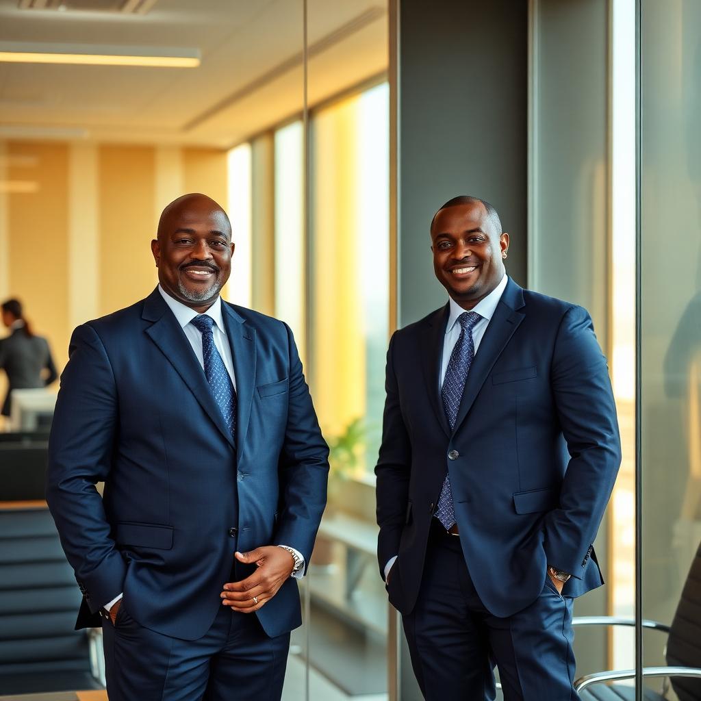 Nigerian executives in a modern boardroom